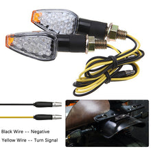Load image into Gallery viewer, 2PCS Motorcycle Turn Signal Lights 14 LED Motorcross Short Indicator Blinker Side Lights Front&Rear For Yamaha Kawasaki Honda Suzuki Motorbikes