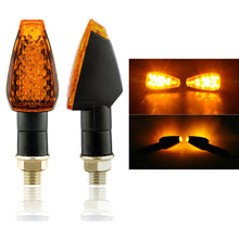 Load image into Gallery viewer, 2PCS Motorcycle Turn Signal Lights 14 LED Motorcross Short Indicator Blinker Side Lights Front&Rear For Yamaha Kawasaki Honda Suzuki Motorbikes