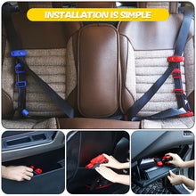 Load image into Gallery viewer, Car Seat Belt Adjustment Retainer Seat Belt Assist Adjuster Adjustable Protection Scratch Retainer Seat Belt Buckle Clip