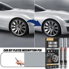 Load image into Gallery viewer, 3Pcs/Set DIY Car Chrome Marker Pen Permanent Paint Marker For Bike Motor Tires Tyre Marker Paint Pen Rubber Tyre Marker Metallic Markers