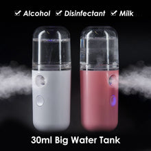 Load image into Gallery viewer, 30ML Car Air Humidifier Mini Nano Facial Sprayer USB Nebulizer Purifier Aromatherapy Essential Oil Diffuser Face Water Replenishment