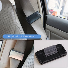 Load image into Gallery viewer, 2Pcs Adjustable Car Safety Seat Belts Holder Stopper Buckle Clamp Portable Black Vehicle Safety Belt Clip Car Interior Accessories