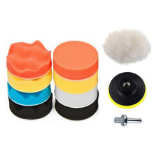Load image into Gallery viewer, 11Pcs Car Polishing Sponge Pads Kit Foam Pad Buffer Kit Wax Pads For Auto Motorcycle Motor Vehicle Removes Scratches Car Polisher Drill Adapter