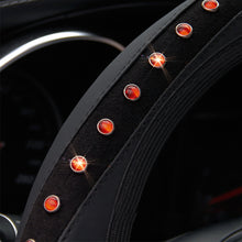 Load image into Gallery viewer, Car Rhinestones Steering Wheel Cover With Crystal Diamond Car Interior Accessories Car-styling 37-38cm