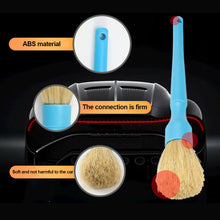 Load image into Gallery viewer, 2Pcs Car Detailing Brush Air Conditioner Auto Wash Pighair Bristle Accessories Cleaning Tools Detailing Vehicle Interior Supplies
