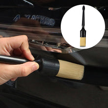 Load image into Gallery viewer, 2Pcs Car Detail Brush Boar Hair Bristle Brushes Dashboard for Car Exterior Interior Cleaning Auto Tools
