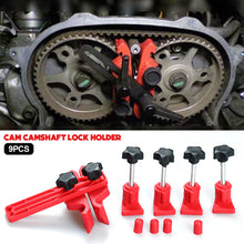 Load image into Gallery viewer, 9Pcs Universal Car Cam Camshaft Lock Holder Engine Timing Locking Retainer Timing Belt Fix Changer Automotive Tool Set