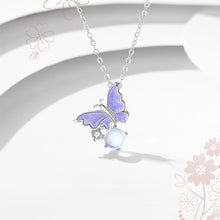 Load image into Gallery viewer, Bubble Butterfly Necklace with Diamonds for Women Fashion Butterfly Collar Chain Female Choker Jewelry Accessories