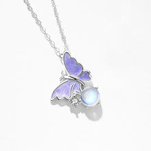 Load image into Gallery viewer, Bubble Butterfly Necklace with Diamonds for Women Fashion Butterfly Collar Chain Female Choker Jewelry Accessories