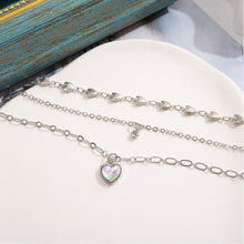 Load image into Gallery viewer, Multi Layered Layered Necklace Fashionable Collarbone Chain Creative and Minimalist Heart Love Pendant Collarbone Chain