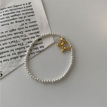 Load image into Gallery viewer, Balloon Dog Letter Round Brand Bracelet Gold and Silver Creative Fashion Beaded Elastic Bracelet Women Jewelry