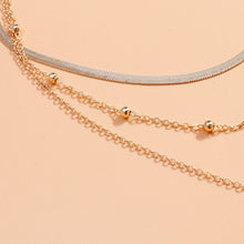 Load image into Gallery viewer, Trendy Stacked Lotus Pendant Necklace with Three Layers of Fashionable Alloy Women Choker Female Jewelry Accessories