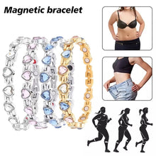 Load image into Gallery viewer, Heart Shaped Gaussian Full Magnet Bracelet with Adjustable Diamond Magnetic Bracelet Women Bracelet Jewelry Accessories