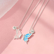 Load image into Gallery viewer, Butterfly Necklace Female Creative Fashion Magnet Stone Friend Couple Necklace Women Men Choker Jewelry