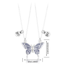 Load image into Gallery viewer, Butterfly Necklace Female Creative Fashion Magnet Stone Friend Couple Necklace Women Men Choker Jewelry