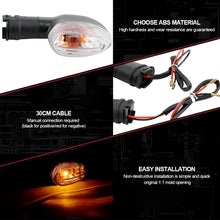 Load image into Gallery viewer, Pair Motorcycle Turn Signal Light Indicator Lamp Front Back Blinker Blubs For Yamaha R1 R6 XJ6 FZ1 FZ6 FZ8 MT07 09