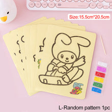 Load image into Gallery viewer, Creative Cartoon Kids DIY Color Sand Painting Art Creative Drawing Toys Sand Paper Art Crafts Toy