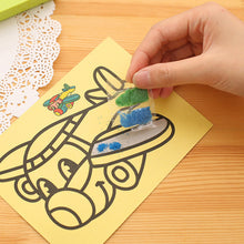 Load image into Gallery viewer, Creative Cartoon Kids DIY Color Sand Painting Art Creative Drawing Toys Sand Paper Art Crafts Toy