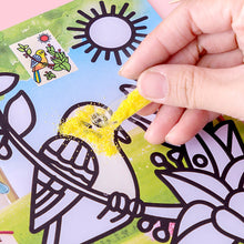 Load image into Gallery viewer, Creative Cartoon Kids DIY Color Sand Painting Art Creative Drawing Toys Sand Paper Art Crafts Toy
