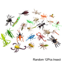 Load image into Gallery viewer, Simulated Wild Animal Insects Set Figurine Beetles Spiders Mantis Longicorn Prank Educational Toy Model Action Figure Children's Toy