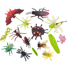 Load image into Gallery viewer, Simulated Wild Animal Insects Set Figurine Beetles Spiders Mantis Longicorn Prank Educational Toy Model Action Figure Children's Toy