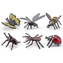 Load image into Gallery viewer, 1Pc Simulated Wild Animal Insects Figurine Beetles Spiders Mantis Longicorn Prank Educational Toy Model Action Figure Children's Toy
