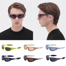 Load image into Gallery viewer, Y2K Sports Polarized Sunglasses UV400 Outdoor Riding Driving Goggles Retro Fashion Dazzle Cat-Eye Glasses