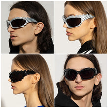 Load image into Gallery viewer, Hedgehog Styling Riding Sunglasses UV400 Full Frame Sports Glasses Y2K Personality Funny Cat Eye Sunglasses