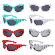 Load image into Gallery viewer, Hedgehog Styling Riding Sunglasses UV400 Full Frame Sports Glasses Y2K Personality Funny Cat Eye Sunglasses