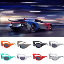 Load image into Gallery viewer, Hedgehog Styling Riding Sunglasses UV400 Full Frame Sports Glasses Y2K Personality Funny Cat Eye Sunglasses