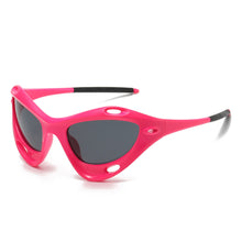 Load image into Gallery viewer, Large Frame Cat Eye Personality Hollowed Out Cycling Glasses Fashion Y2K Men Women Street Shot Sunglasses UV400 Driving Sports Fishing Protective Glasses