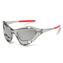 Load image into Gallery viewer, Large Frame Cat Eye Personality Hollowed Out Cycling Glasses Fashion Y2K Men Women Street Shot Sunglasses UV400 Driving Sports Fishing Protective Glasses