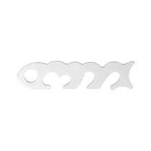 Load image into Gallery viewer, Multifunctional Small Fish Bone Buckle Outdoor Tent Wind Rope Buckle String Adjustment Linker Connector Stainless Steel Extender Knot Tie