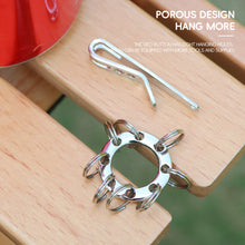 Load image into Gallery viewer, EDC Tactical Suspension Clip With Porous Compact UFO Extension Buckle Outdoor Multifunctional Mini Stainless Steel Quick-Hanging Keychain