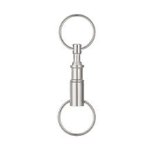 Load image into Gallery viewer, 1PC Quick Removal Key Ring Press Quick Release Split Design Double Head Female Keychain Outdoor Activity Gadgets