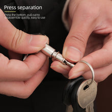 Load image into Gallery viewer, 1PC Quick Removal Key Ring Press Quick Release Split Design Double Head Female Keychain Outdoor Activity Gadgets