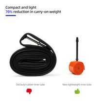 Load image into Gallery viewer, Ultra Light 28G 700C Road Bike Tpu Inner Tube Air Nozzle Length 45/65/85 Orange Riding Tire Cycling Accessories