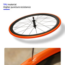 Load image into Gallery viewer, Ultra Light 28G 700C Road Bike Tpu Inner Tube Air Nozzle Length 45/65/85 Orange Riding Tire Cycling Accessories