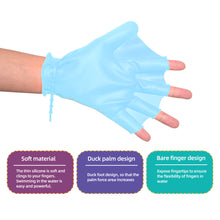 Load image into Gallery viewer, 1Pair Silicone Swimming Gloves Fitness Waterproof Training Mitten Anti-Cut Hand Webbing Children Adult Swimming Diving Accessories