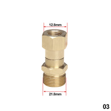 Load image into Gallery viewer, Anti-tangle Thread High Pressure Washer Swivel Joint Connector Hose Fitting M14 M18 14mm 15mm 22mm 360 Degree Rotation Hose Sprayer
