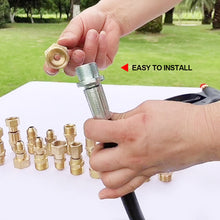 Load image into Gallery viewer, Anti-tangle Thread High Pressure Washer Swivel Joint Connector Hose Fitting M14 M18 14mm 15mm 22mm 360 Degree Rotation Hose Sprayer