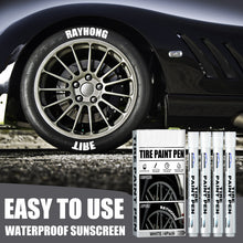 Load image into Gallery viewer, 4Pcs White Car Tire Paint Marker Pen Waterproof Marker Paint Cleaner Auto Rubber Tyre Paint Pen Metal Permanent For Car Grooming