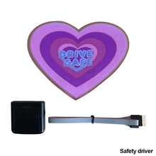 Load image into Gallery viewer, Car Windshield Decal Safety Signs Auto Safety Decoration Accessories Rear Window Trim LED Light Window Stricker Battery Powered