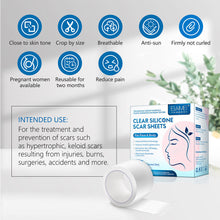 Load image into Gallery viewer, Transparent Colorless Invisible Scar Tape Self Adhesive Waterproof Breathable Ultra-thin Reusable Scar Patch Skin Care