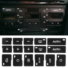 Load image into Gallery viewer, 16Keys Car Air Audio Condition AC Climate Control Button Stickers Decals Styling Decors For Audi A4 B6 B7 2000 - 2004