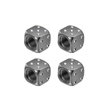 Load image into Gallery viewer, 4Pcs Aluminum Car Dice Wheel Stem Tyre Tire Wheel Stem Air Valve Dust Cap Cover for Truck Motocycle Bike