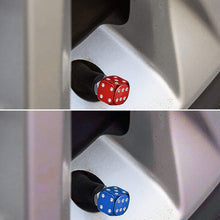 Load image into Gallery viewer, 4Pcs Aluminum Car Dice Wheel Stem Tyre Tire Wheel Stem Air Valve Dust Cap Cover for Truck Motocycle Bike
