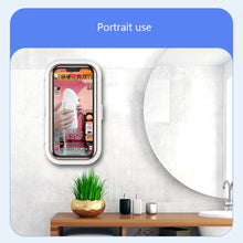 Load image into Gallery viewer, 360 Rotation Waterproof Shower Sealing Mobile Phone Box Holder Touch Screen Bathroom Phone Shell Wall Storage Cover For Kitchen