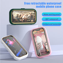 Load image into Gallery viewer, 360 Rotation Waterproof Shower Sealing Mobile Phone Box Holder Touch Screen Bathroom Phone Shell Wall Storage Cover For Kitchen
