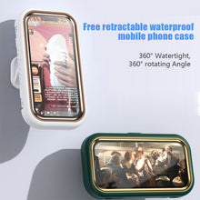 Load image into Gallery viewer, 360 Rotation Waterproof Shower Sealing Mobile Phone Box Holder Touch Screen Bathroom Phone Shell Wall Storage Cover For Kitchen